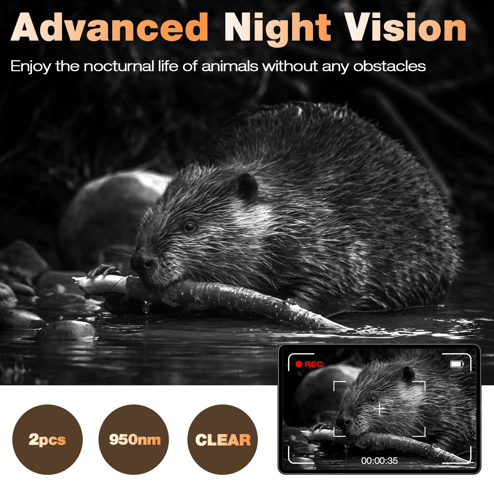 2 Pack Trail Game Hunting Wildlife Camera 48MP 4K Night Vision Motion Activated Waterproof