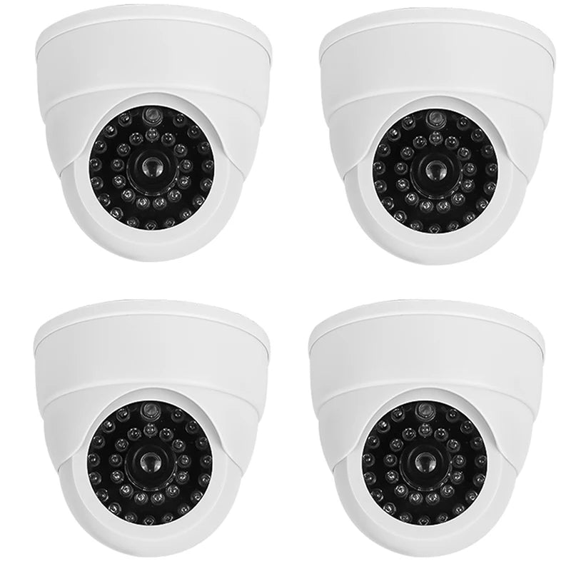 1PC Fake Camera LED Light Simulation Camera Dome Camera Realistic Dummy Fake Security Monitor Camera Surveillance Security