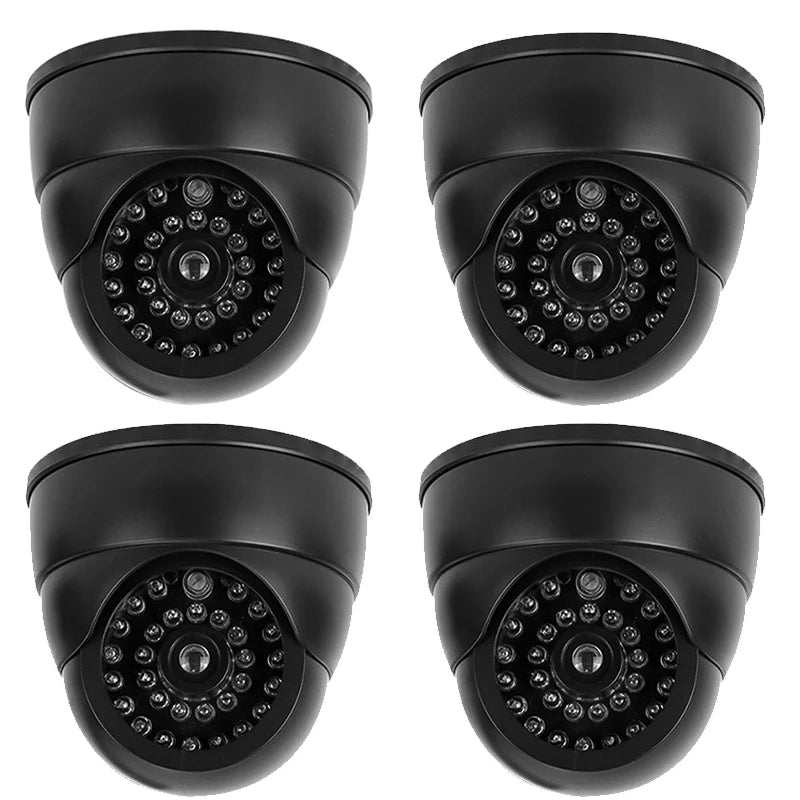 1PC Fake Camera LED Light Simulation Camera Dome Camera Realistic Dummy Fake Security Monitor Camera Surveillance Security