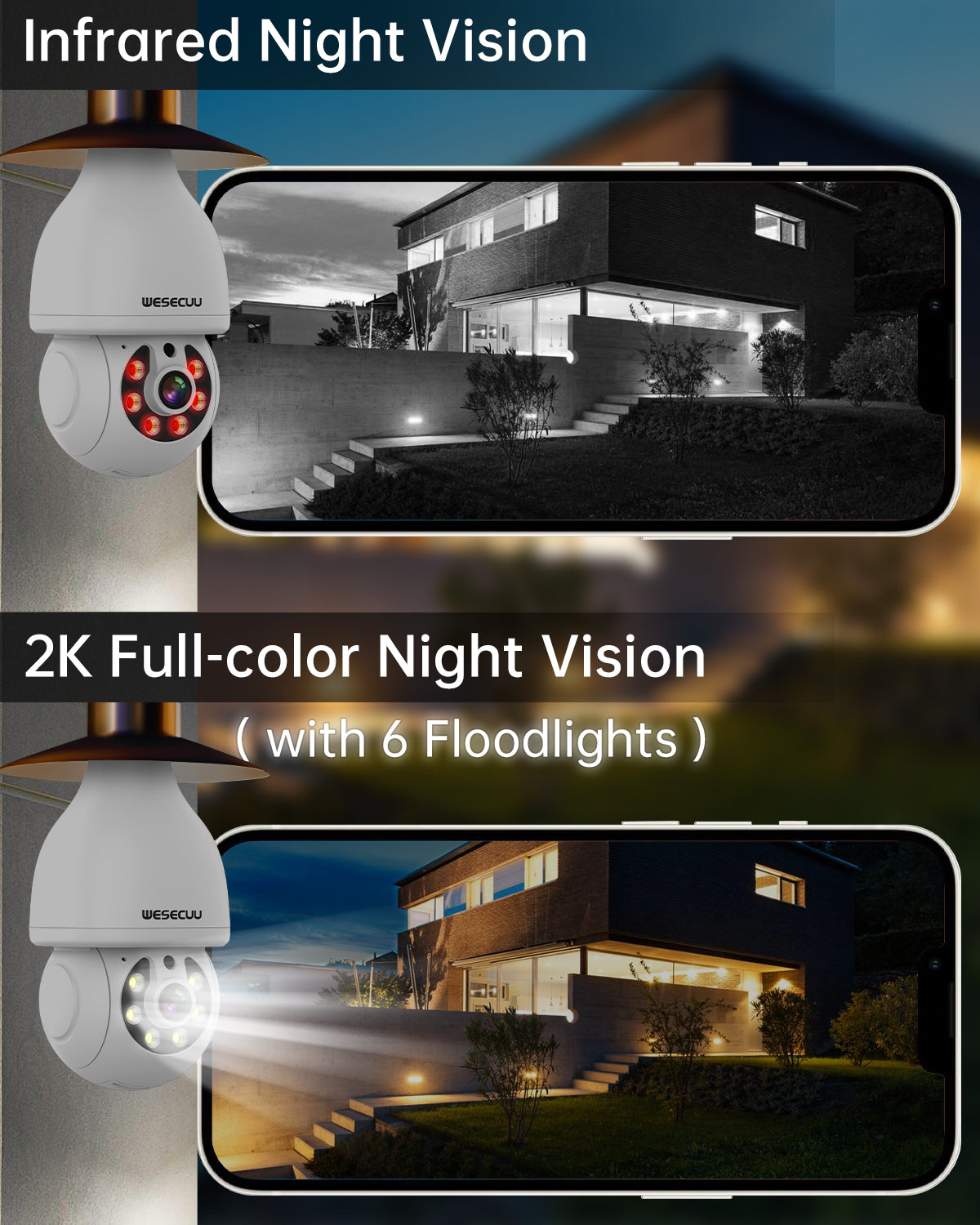 1080P Ptz E27 Socket Bulb Camera 360 Degree Cmos Sensor Network Camera Cctv Security Light Bulb Camera